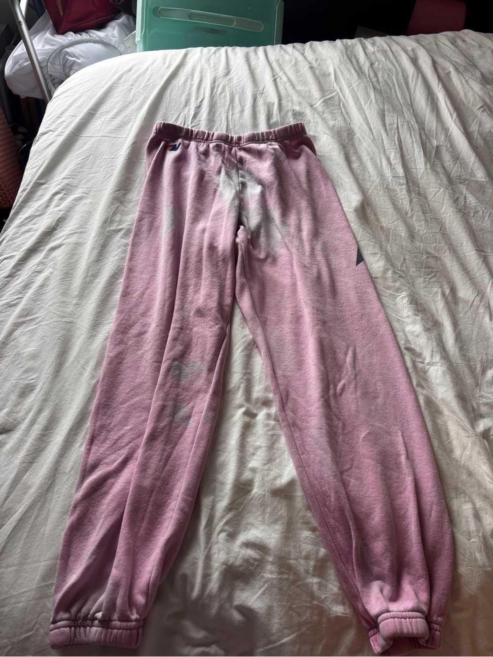 Aviator Nation Pink Tie-Dye Joggers